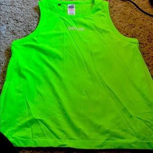 Bright yellow tank top